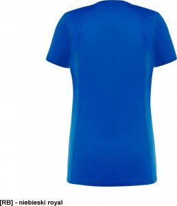 JHK T-shirt JHK SPORTLADY damski sportowy - dopasowany do sylwetki, dekoracyjne przeszycia przd, tył, rękawy, 100% poliester, - niebieski royal L 5