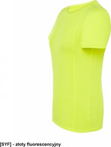 JHK T-shirt JHK SPORTLADY damski sportowy - dopasowany do sylwetki, dekoracyjne przeszycia przd, tył, rękawy, 100% - złoty fluorescencyjny XL 3