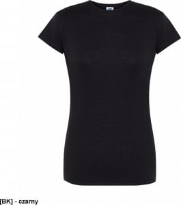 JHK T-shirt damski JHK TSRLPRM - premium z krótkim rękawem, dopasowany do sylwetki, single jersey, 170 g - czarny XL 1