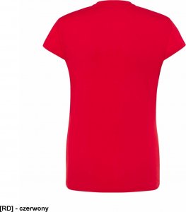 JHK T-shirt damski JHK TSRLPRM - premium z krótkim rękawem, dopasowany do sylwetki, single jersey, 170 g - czerwony L 2