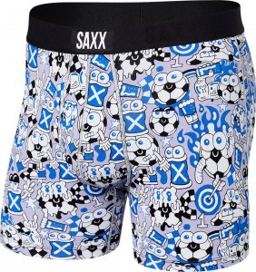 SAXX Bokserki męskie szybkoschnące SAXX VIBE Boxer Brief piłki- niebieskie XL 1