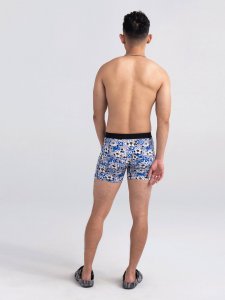 SAXX Bokserki męskie szybkoschnące VIBE Boxer Brief piłki- niebieskie S 4