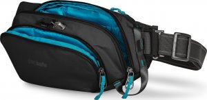 Pacsafe Biodrówka saszetka antykradzieżowa ECO* - czarny z econylu 11