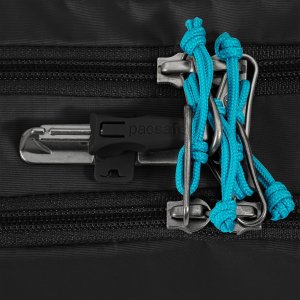 Pacsafe Biodrówka saszetka antykradzieżowa ECO* - czarny z econylu 7