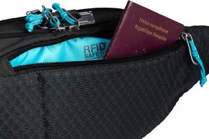 Pacsafe Biodrówka saszetka antykradzieżowa ECO* - czarny z econylu 9