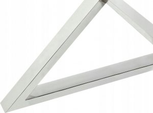 Beliani Stół do jadalni szklany okrągły ⌀ 105 cm srebrny BOSCO 4