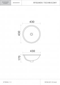 Umywalka Hagendsen&Smith 43x43 2
