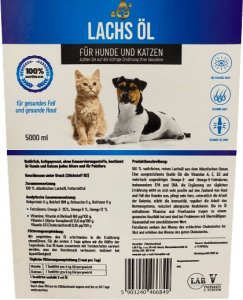 LAB V Olej z łososia dla psów i kotów 5000ml 3