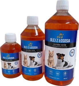 LAB V Olej z łososia dla psów i kotów 1000ml 3