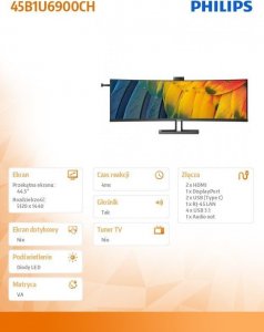 Monitor Philips B-Line 45B1U6900CH/00 8