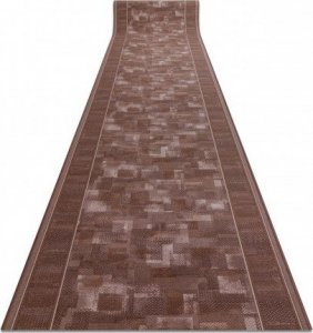 Dywany Łuszczów CHODNIK PODGUMOWANY TRIBE brąz 67cm, 67x470 cm 1