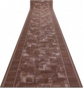 Dywany Łuszczów CHODNIK PODGUMOWANY TRIBE brąz 67cm, 67x190 cm 1