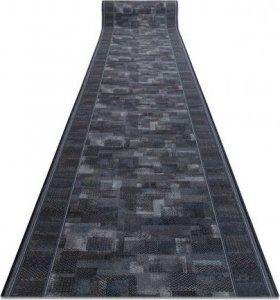 Dywany Łuszczów CHODNIK PODGUMOWANY TRIBE antracyt 80cm, 80x990 cm 1