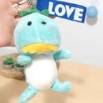 Breloczek myHomelife Breloczek DINOZAUR ze smyczą niebieski 2