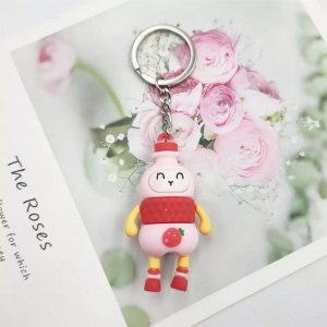 Breloczek myHomelife Breloczek silikonowy kawaii soczek truskawkowy 4