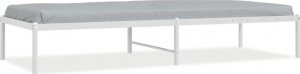 vidaXL vidaXL Metalowa rama łóżka, biała, 75x190 cm 2