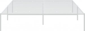 vidaXL vidaXL Metalowa rama łóżka, biała, 150x200 cm 5