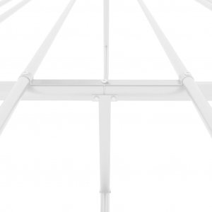 vidaXL vidaXL Metalowa rama łóżka, biała, 150x200 cm 7