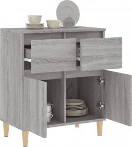 vidaXL Komoda, szary dąb sonoma, 60x35x70 cm 5