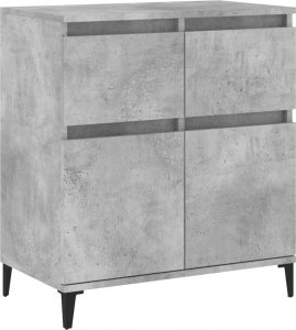 vidaXL vidaXL Komoda, szarość betonu, 60x35x70 cm, materiał drewnopochodny 2