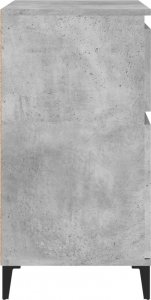 vidaXL vidaXL Komoda, szarość betonu, 60x35x70 cm, materiał drewnopochodny 8