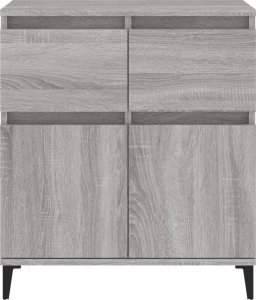 vidaXL vidaXL Komoda, szary dąb sonoma, 60x35x70 cm, materiał drewnopochodny 7