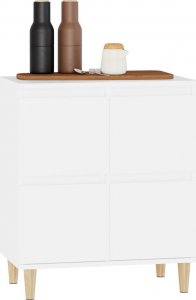 vidaXL vidaXL Komoda, biała, 60x35x70 cm, materiał drewnopochodny 4