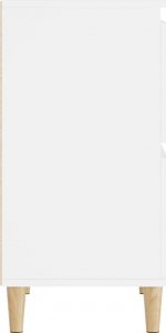 vidaXL vidaXL Komoda, biała, 60x35x70 cm, materiał drewnopochodny 7