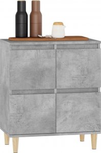 vidaXL vidaXL Komoda, szarość betonu, 60x35x70 cm, materiał drewnopochodny 4
