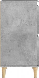 vidaXL vidaXL Komoda, szarość betonu, 60x35x70 cm, materiał drewnopochodny 7