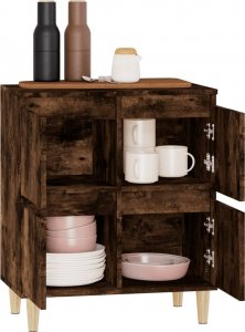 vidaXL Komoda, przydymiony dąb, 60x35x70 cm 5