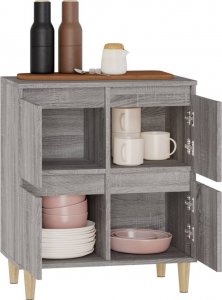 vidaXL vidaXL Komoda, szary dąb sonoma, 60x35x70 cm, materiał drewnopochodny 5