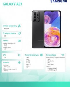 Smartfon Samsung Galaxy A23 Enterprise Edition 5G 4/64GB Czarny (SM-A236BZK) 11
