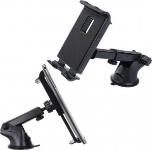 Alogy Uchwyt samochodowy Alogy uniwersalny na szybę, deskę rozdzielczą do telefonu tabletu 11" Czarny 10