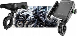 TKNconnect Metalowy uchwyt na telefon do kierownicy motocyklowej / pod śrubę 7