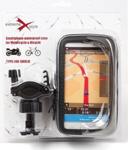 eXtremestyle Uchwyt z daszkiem na telefon nawigację do motocykla - L [Extreme Style] 2