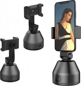 4kom.pl Uchwyt biurkowy statyw do telefonu z funkcją śledzenia twarzy Gimbal 360 obrotowy robot do nagrań live 15