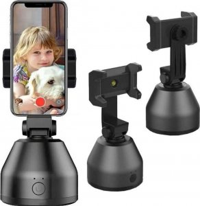 4kom.pl Uchwyt biurkowy statyw do telefonu z funkcją śledzenia twarzy Gimbal 360 obrotowy robot do nagrań live 16