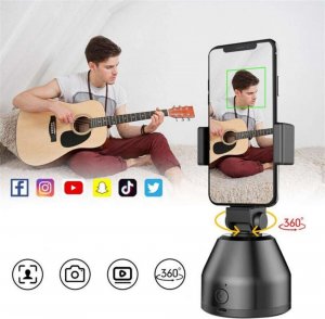 4kom.pl Uchwyt biurkowy statyw do telefonu z funkcją śledzenia twarzy Gimbal 360 obrotowy robot do nagrań live 2