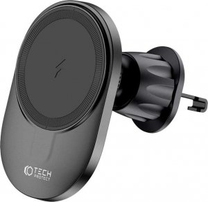 4kom.pl Uchwyt samochodowy Magnetic MagSafe Dashboard & Vent Wireless Charger 15W uchwyt do auta do telefonu na deskę rozdzielczą do kratki wentylacyjnej Czarny 8
