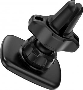 4kom.pl Uchwyt samochodowy Uniwersalny magnetyczny ML-133 na telefon do kratki Black + Kabel 3w1 + Ładowarka USB-C + USB 3.1A 5