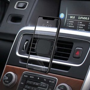 4kom.pl Uchwyt samochodowy Uniwersalny magnetyczny ML-133 na telefon do kratki Black + Kabel 3w1 + Ładowarka USB-C + USB 3.1A 8