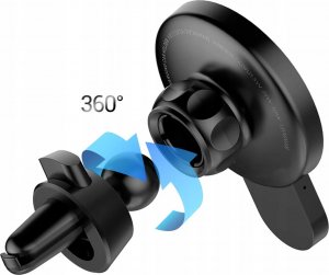 Spacetronik Uchwyt magnetyczny samochodowy na telefon z ładowarką Magsafe + Ring 15W Spacetronik SR001 3