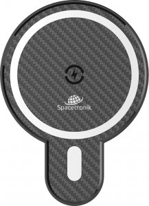 Spacetronik Uchwyt magnetyczny samochodowy na telefon z ładowarką Magsafe + Ring 15W Spacetronik SR001 5