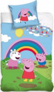 Carbotex Pościel 100x140 łóżeczkowa bawełniana Świnka Peppa 1