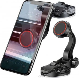 4kom.pl Uchwyt samochodowy CHM03 magnetyczny do telefonu do auta Szyby na szybę Deskę rozdzielczą Czarny 12