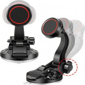 4kom.pl Uchwyt samochodowy CHM03 magnetyczny do telefonu do auta Szyby na szybę Deskę rozdzielczą Czarny 17
