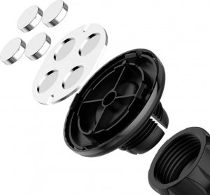 4kom.pl Uchwyt samochodowy CHM03 magnetyczny do telefonu do auta Szyby na szybę Deskę rozdzielczą Czarny 6