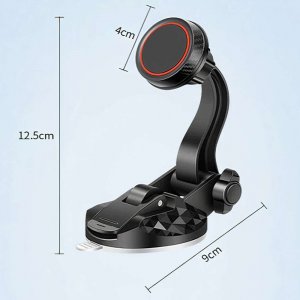 4kom.pl Uchwyt samochodowy CHM03 magnetyczny do telefonu do auta Szyby na szybę Deskę rozdzielczą Czarny 9