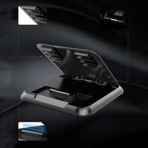 Alogy Uchwyt samochodowy Alogy Carbon na telefon do 6.8 cali GPS na deskę kokpit Czarny + Kabel 3w1 + Ładowarka USB-C + USB 3.1A 11